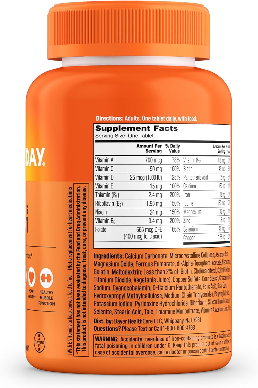 Visit the ONE A DAY Store — One A Day Multivitamin for Women- Daily Vitamins for Woman with Biotin, Calcium, Folic Acid, Iron & Zinc, Complete Women’s Vitamins, 200 Ct (Packaging May Vary)