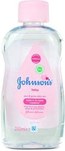 Johnson's Baby Oil, Pure Mineral Oil to Prevent Moisture Loss for Newborn, Kids, & Adults, Gentle, Soothing Baby Massage Oil, Dry Skin Relief, Hypoallergenic, Original Scent, Baby Essentials, 3 fl. oz