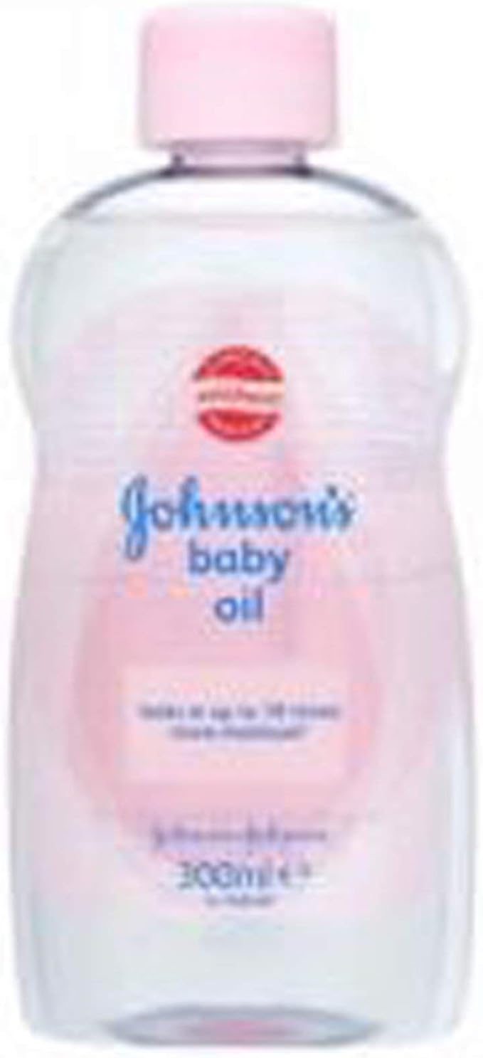 Johnson's Baby Oil, Pure Mineral Oil to Prevent Moisture Loss for Newborn, Kids, & Adults, Gentle, Soothing Baby Massage Oil, Dry Skin Relief, Hypoallergenic, Original Scent, Baby Essentials, 3 fl. oz