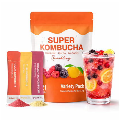 Kombucha Powder Packets Unisex Schisandra Berry Sparkling Drink Mix