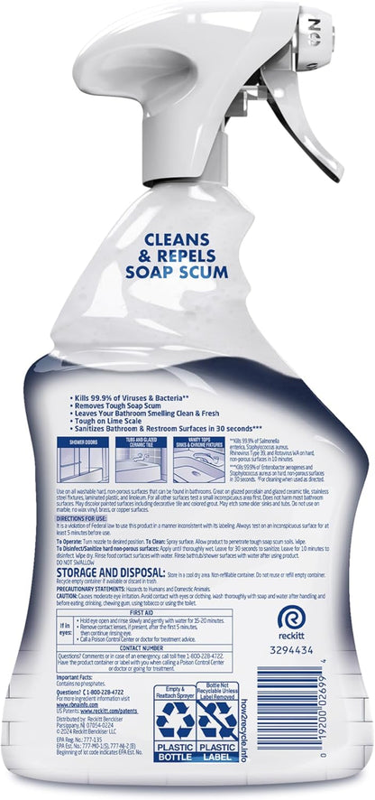 Multipurpose Bathroom Cleaner Spray for Showers and Sinks
