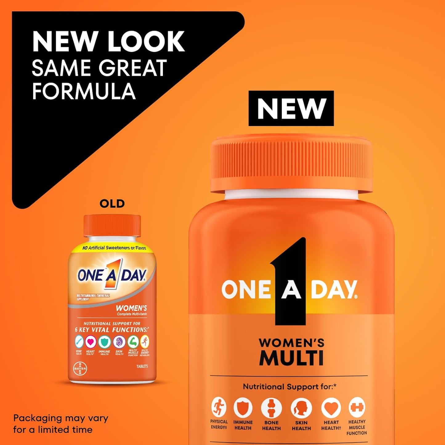 Visit the ONE A DAY Store — One A Day Multivitamin for Women- Daily Vitamins for Woman with Biotin, Calcium, Folic Acid, Iron & Zinc, Complete Women’s Vitamins, 200 Ct (Packaging May Vary)