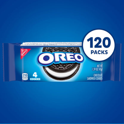 Visit the Oreo Store — OREO Chocolate Sandwich Cookies, 30 Snack Packs (4 Cookies Per Pack)
