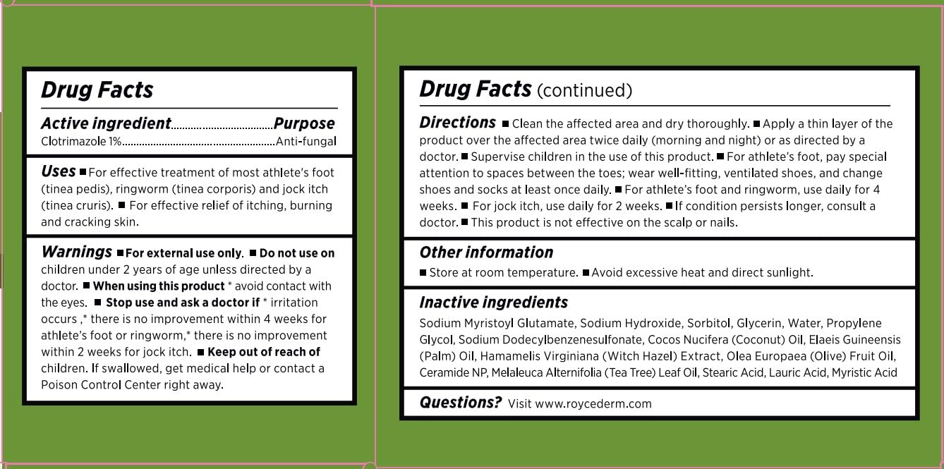 Visit the Roycederm Store — Roycederm Antifungal Bar Soap - Tea tree Oil Soap - Athlete’s Foot Treatment for Jock Itch & Ringworm - Medicated Antifungal Soap with Clotrimazole 1% - Tea Tree Oil Scent, 1 Pack