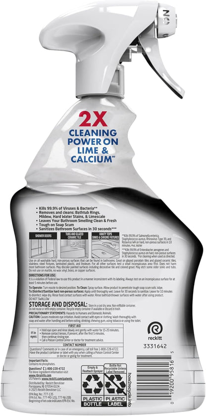 Multipurpose Bathroom Cleaner Spray for Showers and Sinks
