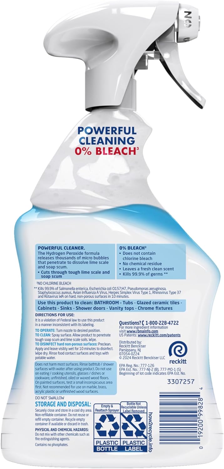 Multipurpose Bathroom Cleaner Spray for Showers and Sinks
