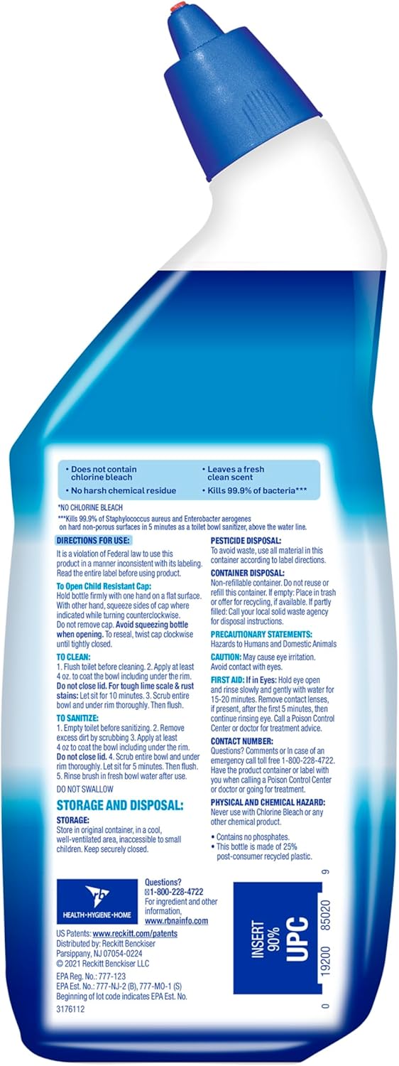 Toilet Bowl Cleaner Unisex Clinging Gel 24 oz