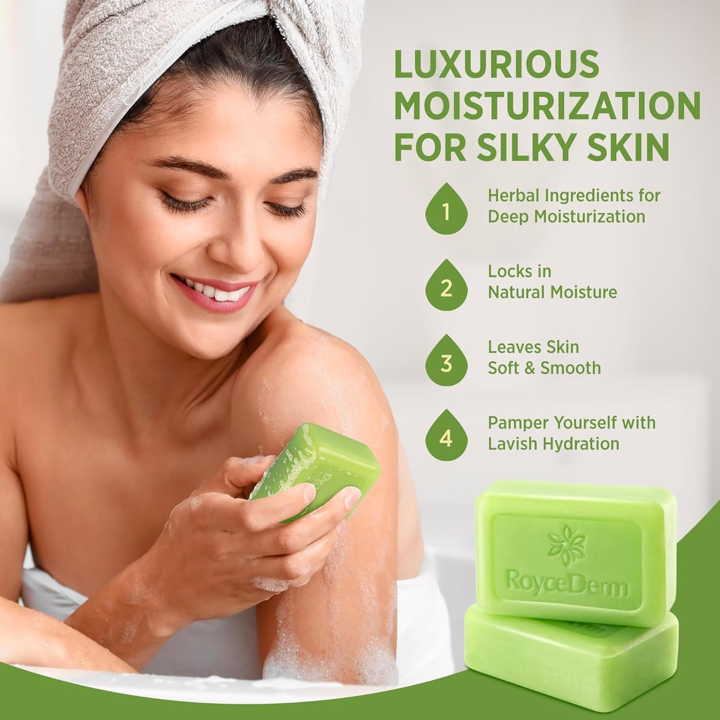 Visit the Roycederm Store — Roycederm Antifungal Bar Soap - Tea tree Oil Soap - Athlete’s Foot Treatment for Jock Itch & Ringworm - Medicated Antifungal Soap with Clotrimazole 1% - Tea Tree Oil Scent, 1 Pack