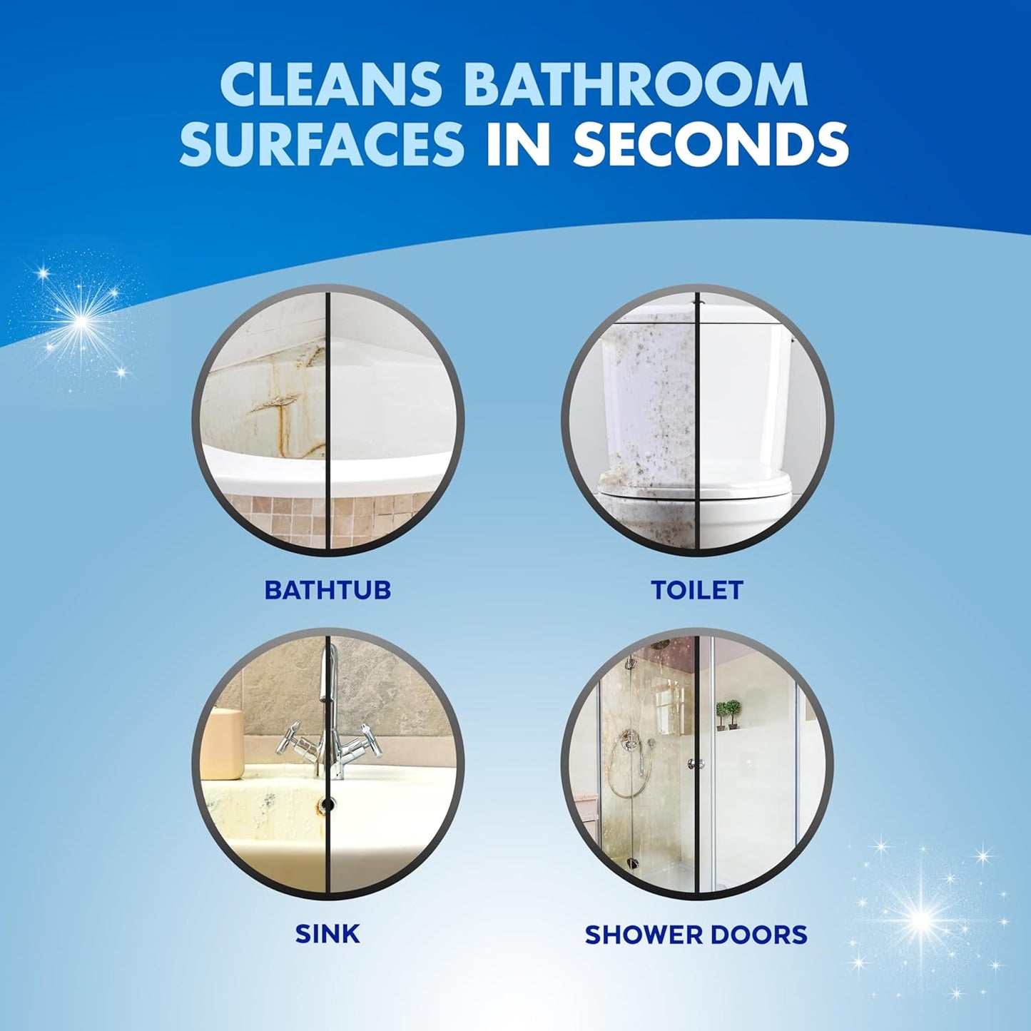 Multipurpose Bathroom Cleaner Spray for Showers and Sinks