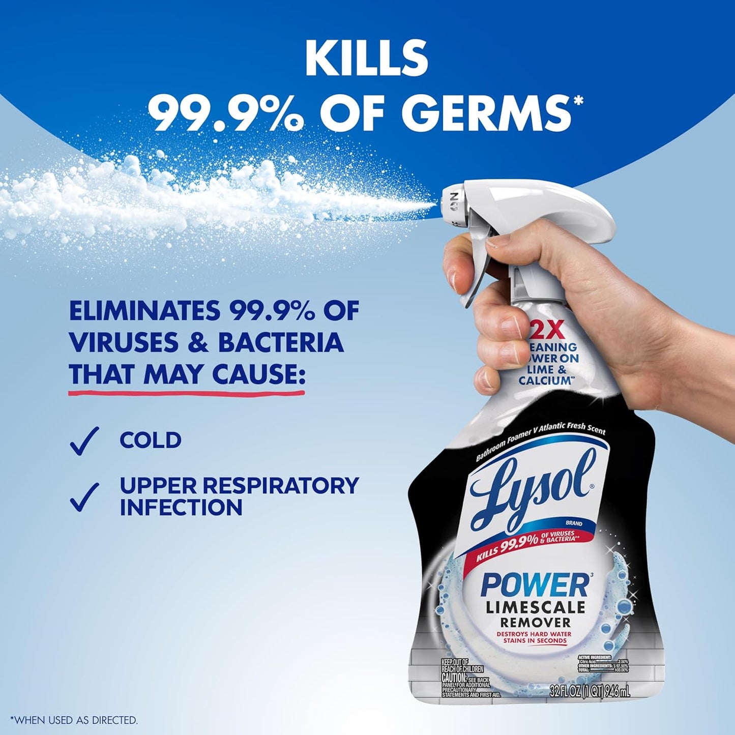 Multipurpose Bathroom Cleaner Spray for Showers and Sinks