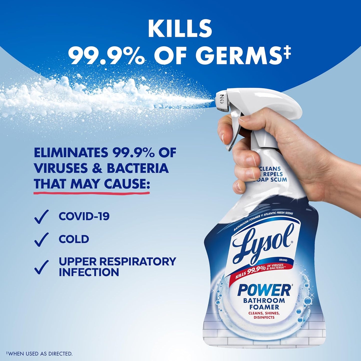 Multipurpose Bathroom Cleaner Spray for Showers and Sinks