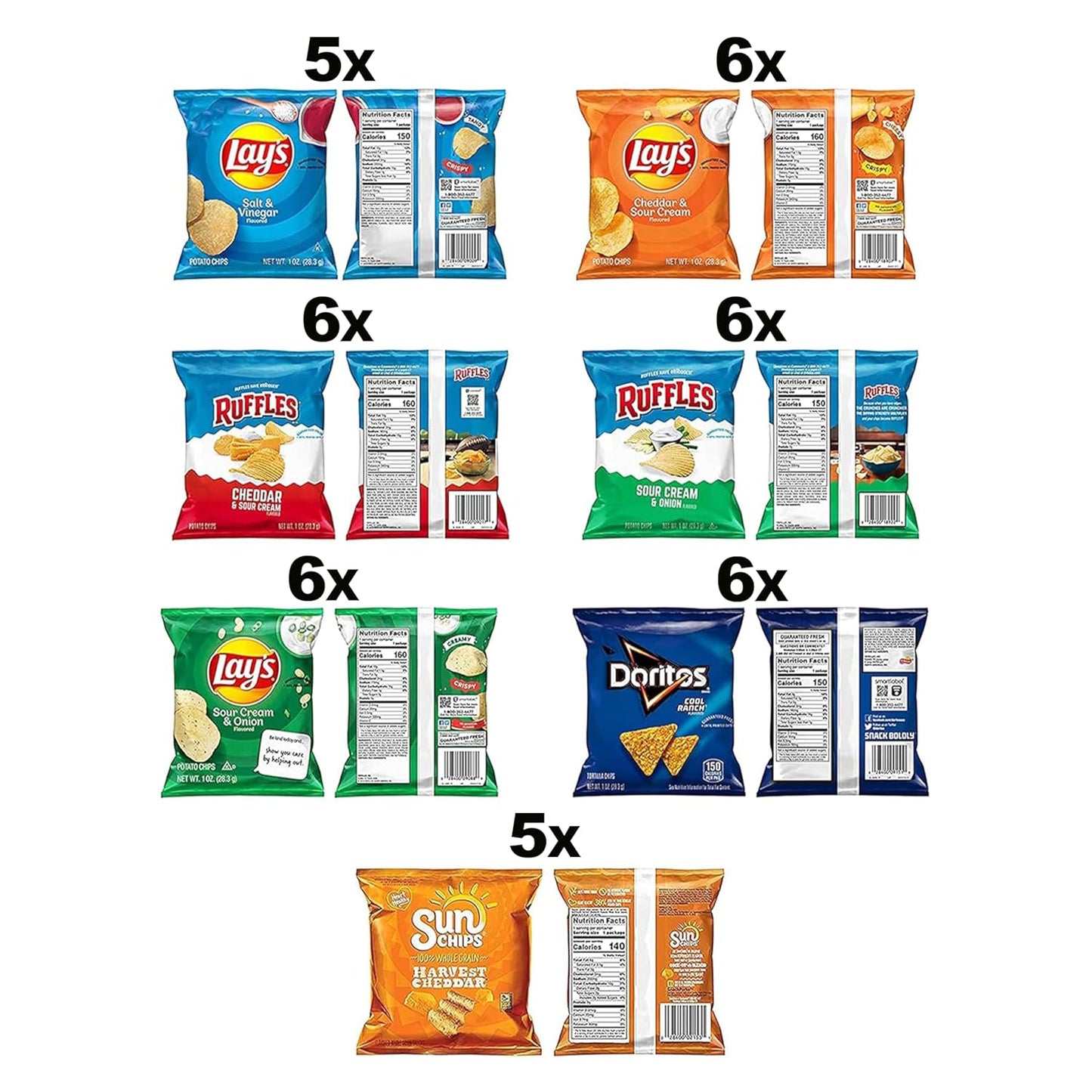 Frito-Lay Fun Times Mix Variety Pack, 40 Count