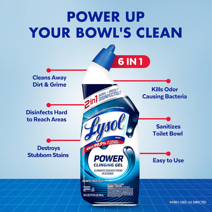 Toilet Bowl Cleaner Unisex Clinging Gel 24 oz