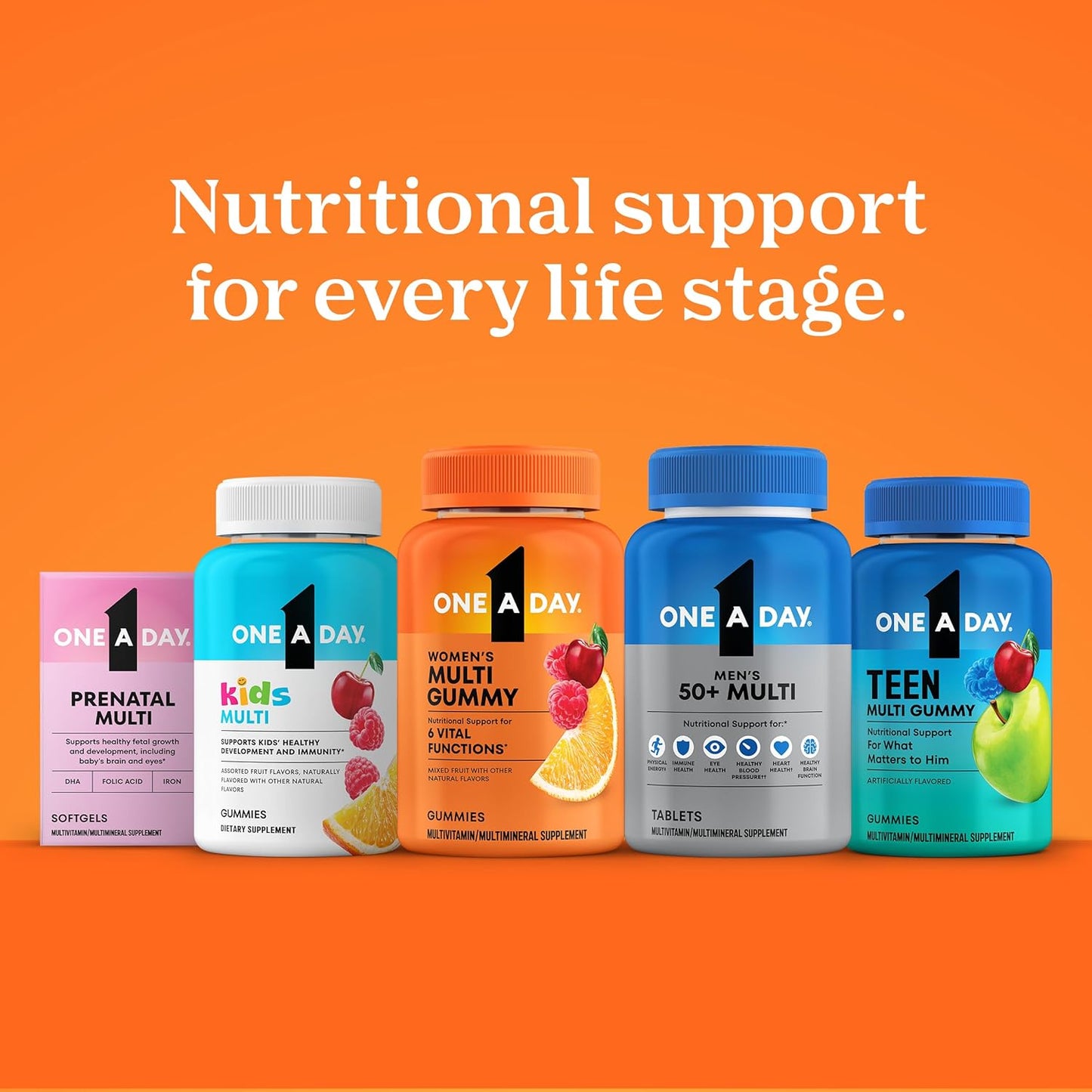 Visit the ONE A DAY Store — One A Day Multivitamin for Women- Daily Vitamins for Woman with Biotin, Calcium, Folic Acid, Iron & Zinc, Complete Women’s Vitamins, 200 Ct (Packaging May Vary)