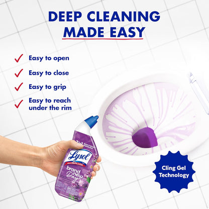 Toilet Bowl Cleaner Unisex Clinging Gel 24 oz