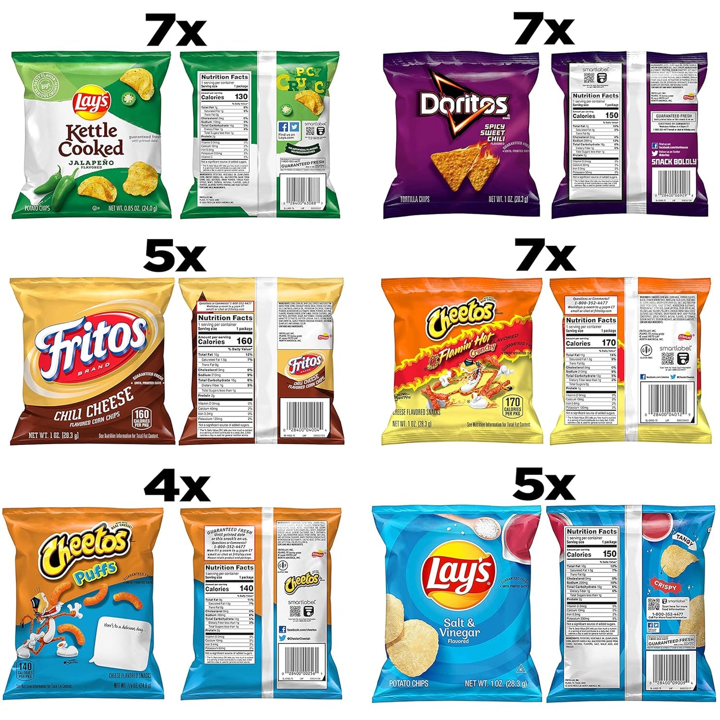 Frito-Lay Fun Times Mix Variety Pack, 40 Count