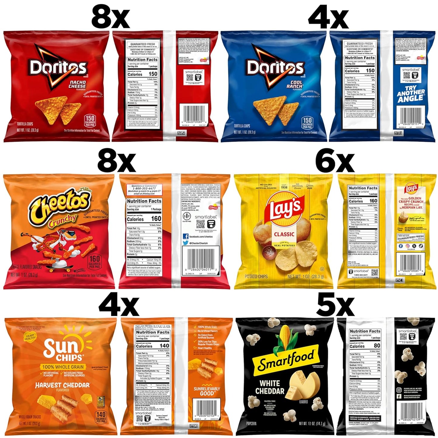 Frito-Lay Fun Times Mix Variety Pack, 40 Count
